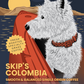 Skip's Single Origin Colombia coffee features a flavor profile of milk chocolate, caramel, and almond